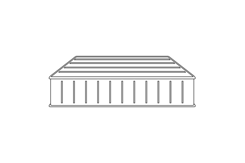 soft-mattress-icon-outline-style