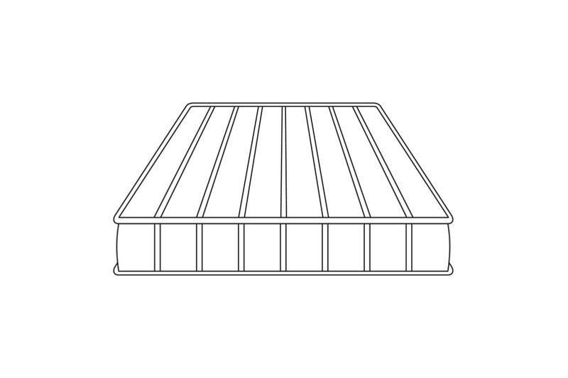 medical-mattress-icon-outline-style