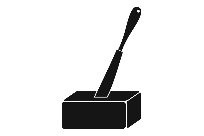 knife-in-butter-icon-simple-style