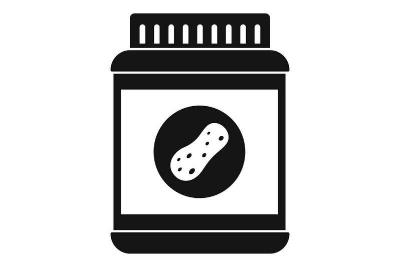 butter-jar-icon-simple-style