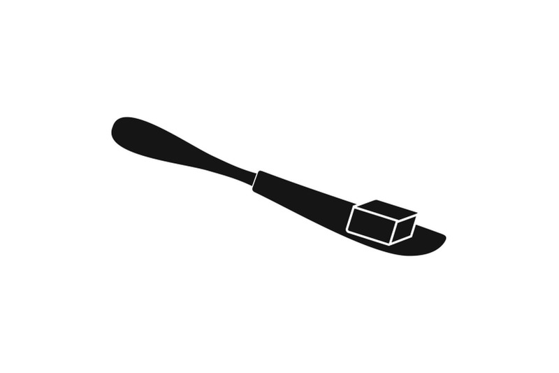 butter-on-knife-icon-simple-style