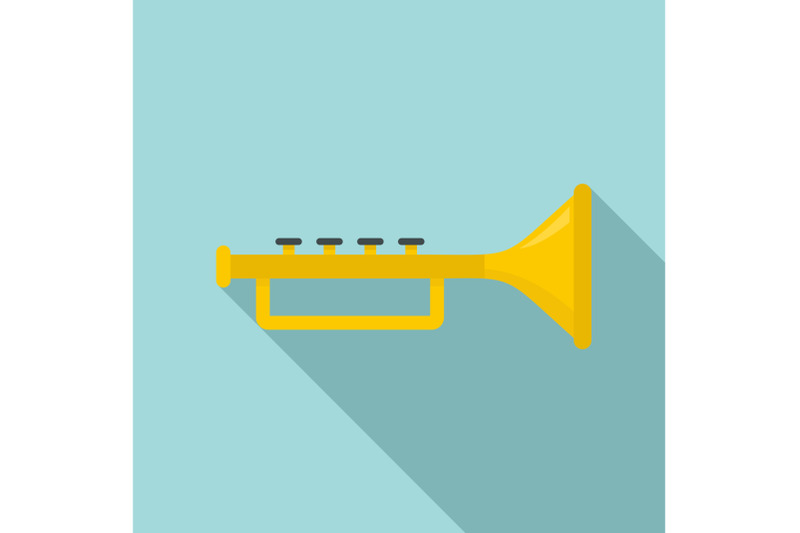 trumpet-icon-flat-style