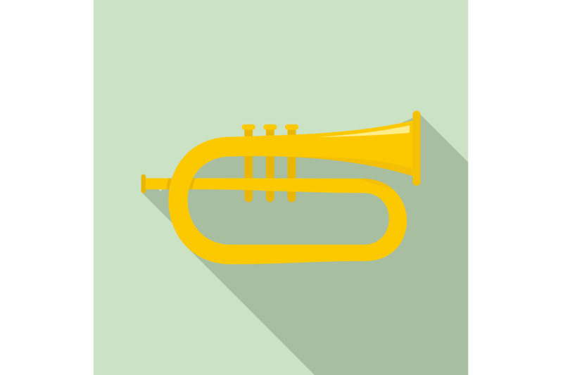 bass-trumpet-icon-flat-style