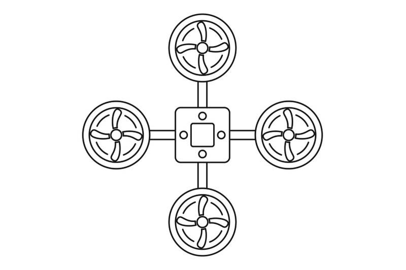 spy-drone-icon-outline-style