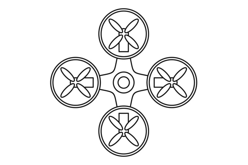 modern-drone-icon-outline-style