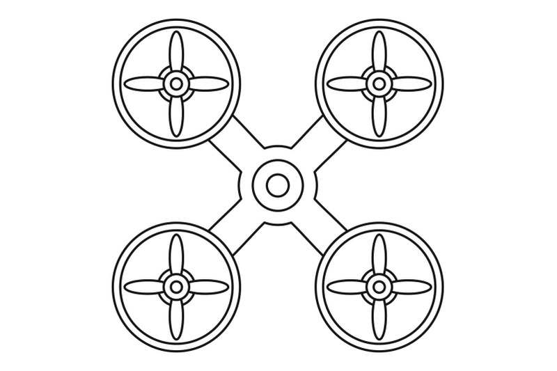 business-drone-icon-outline-style