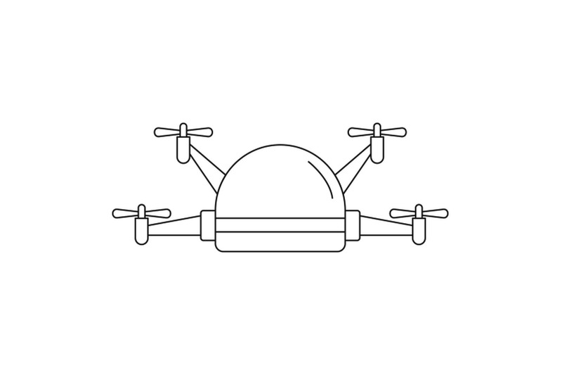 small-drone-icon-outline-style