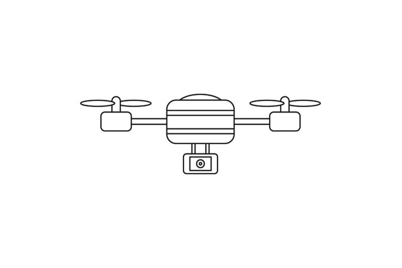 aircraft-drone-icon-outline-style