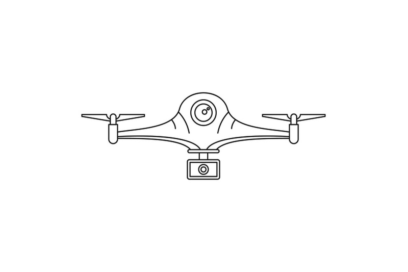 aerial-drone-icon-outline-style