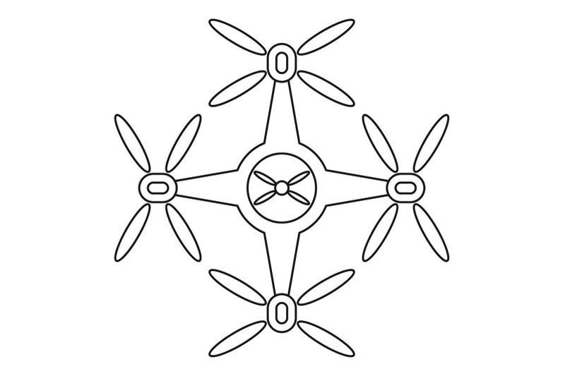 quadrocopter-icon-outline-style