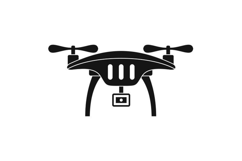 action-camera-drone-icon-simple-style
