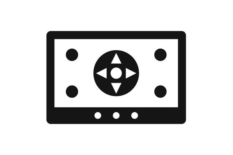 tablet-drone-control-icon-simple-style