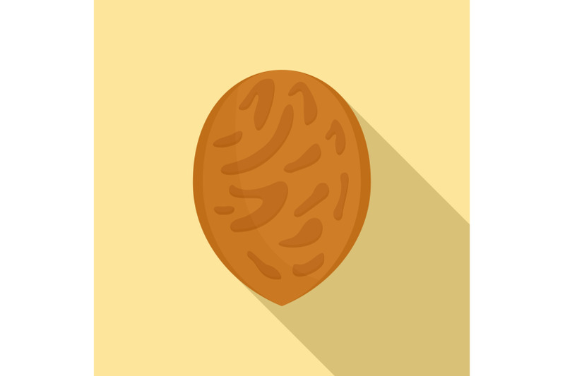 peach-seed-icon-flat-style