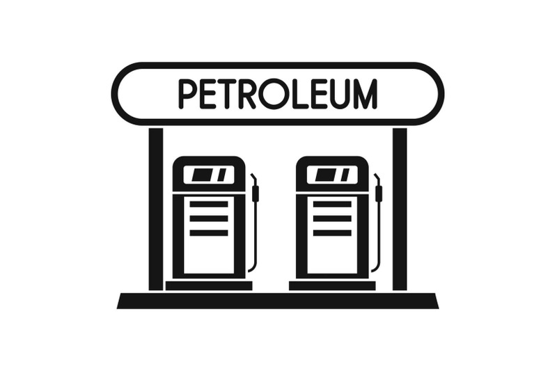 petroleum-station-icon-simple-style