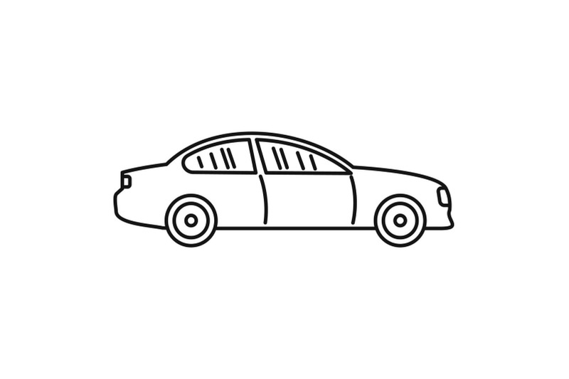 gas-car-icon-outline-style