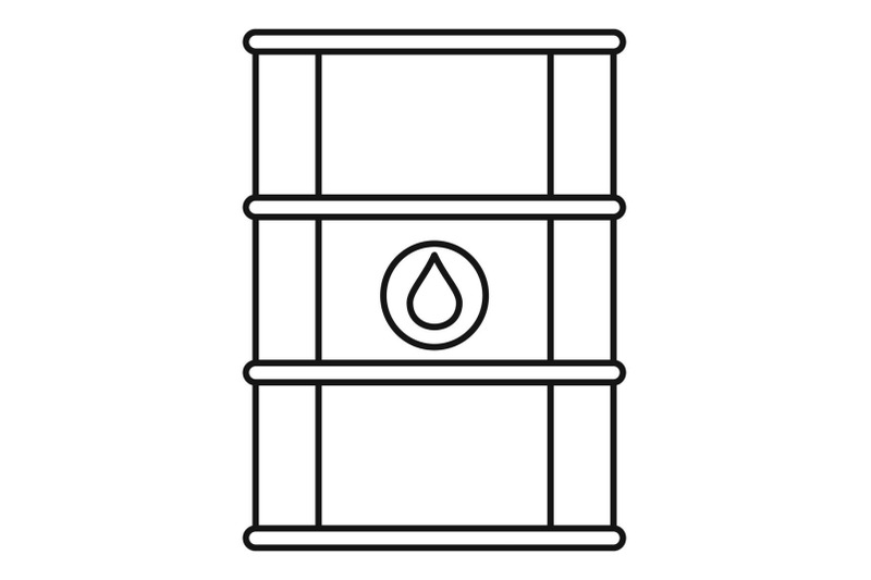 petrol-barrel-icon-outline-style