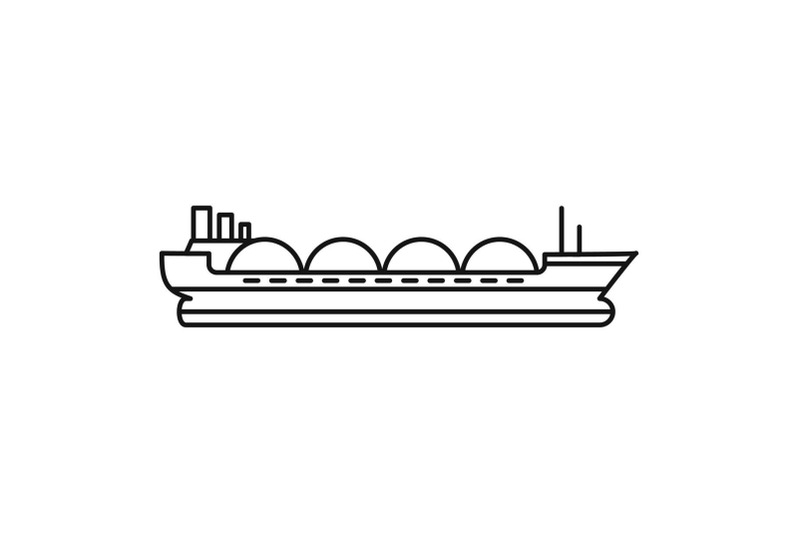 petrol-tanker-ship-icon-outline-style