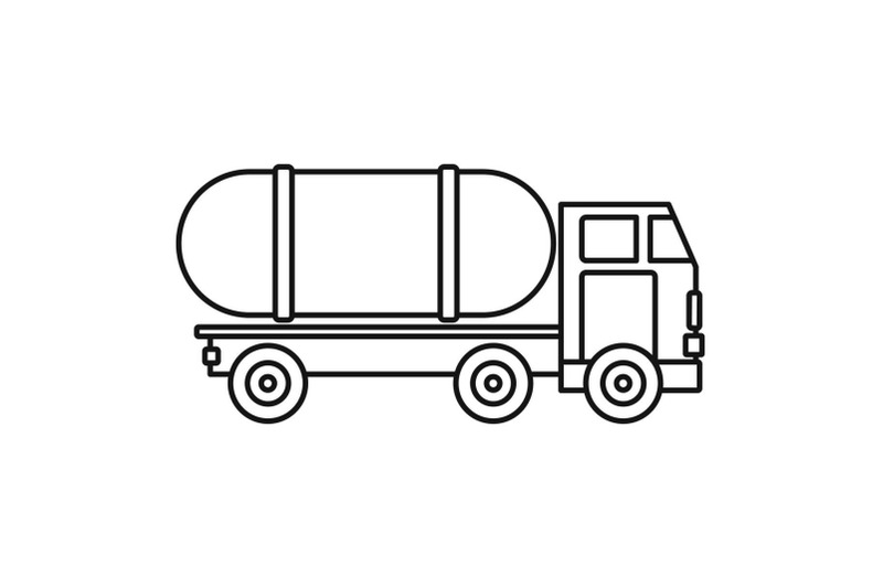 tanker-truck-icon-outline-style