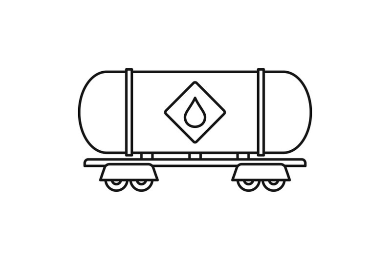 petrol-wagon-icon-outline-style
