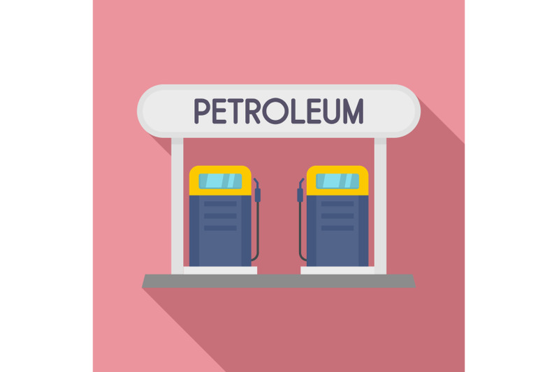 petroleum-station-icon-flat-style