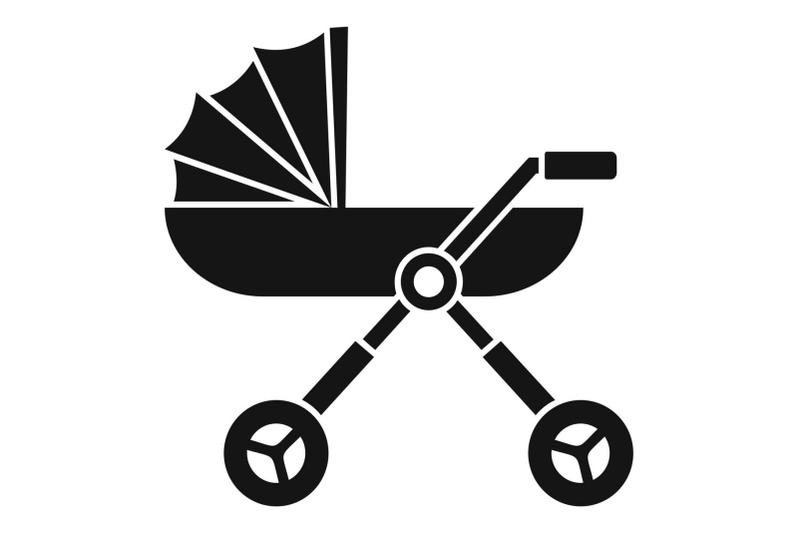 baby-pram-carriage-icon-simple-style