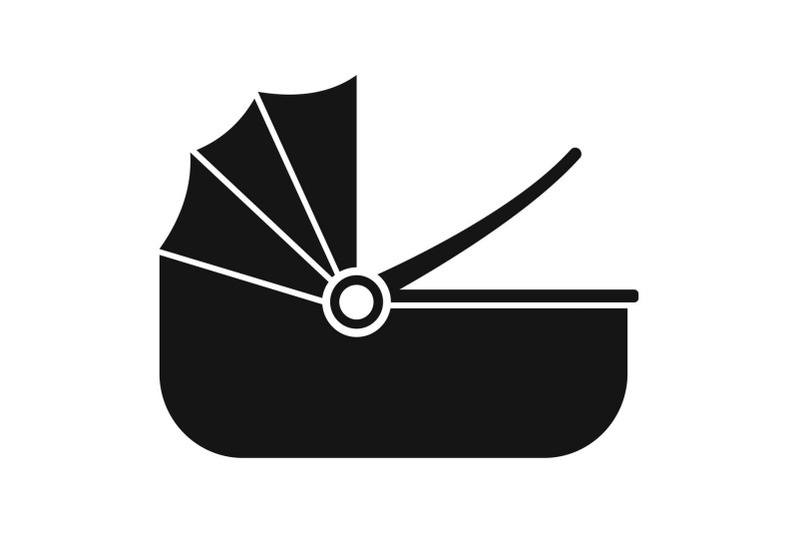 baby-carriage-basket-icon-simple-style