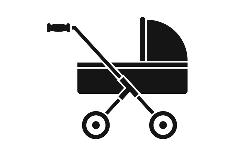 modern-baby-carriage-icon-simple-style