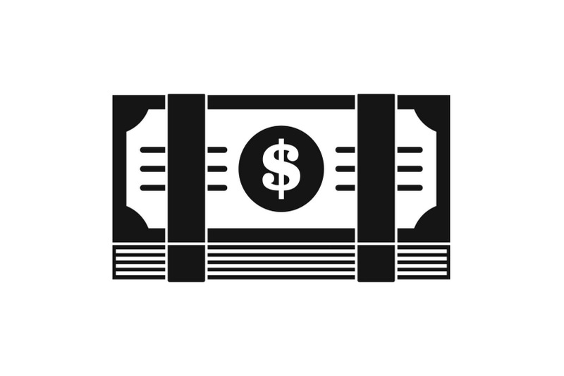 dollar-pack-icon-simple-style