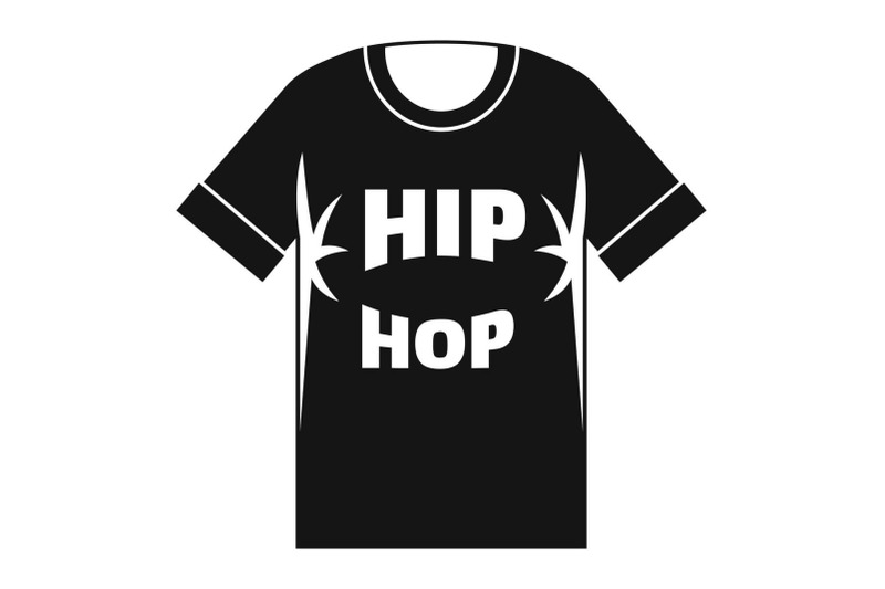 hip-hop-tshirt-icon-simple-style