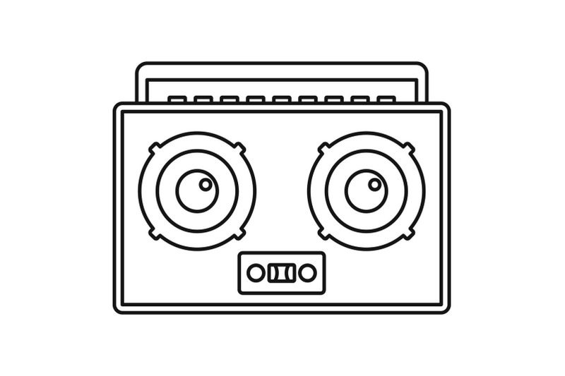 boombox-icon-outline-style