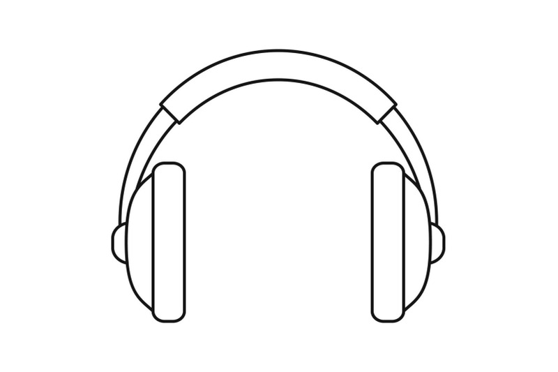 rap-headset-icon-outline-style