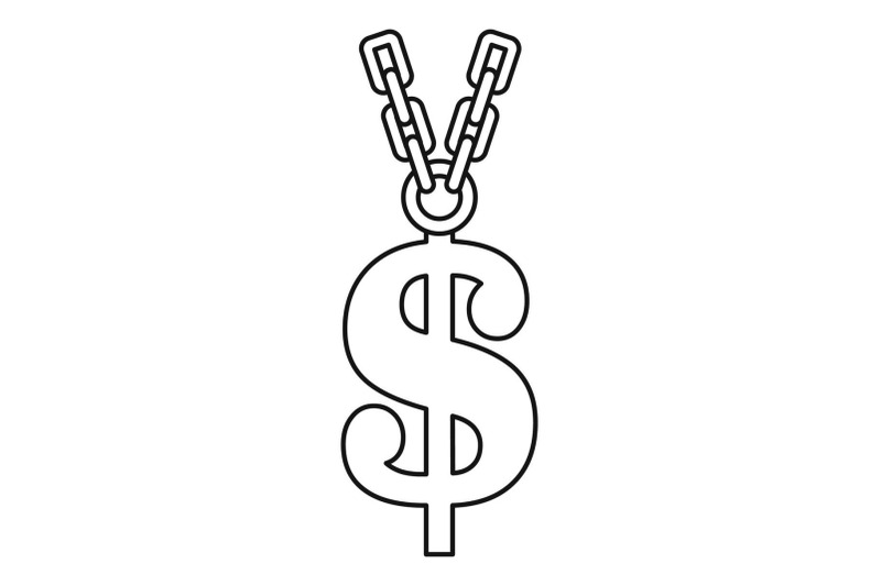 gold-dollar-symbol-icon-outline-style