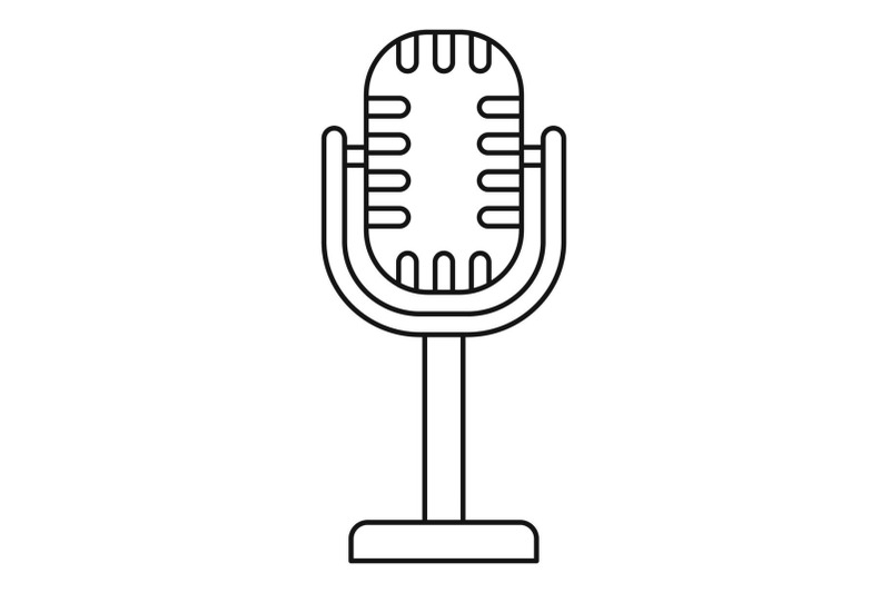 studio-microphone-icon-outline-style