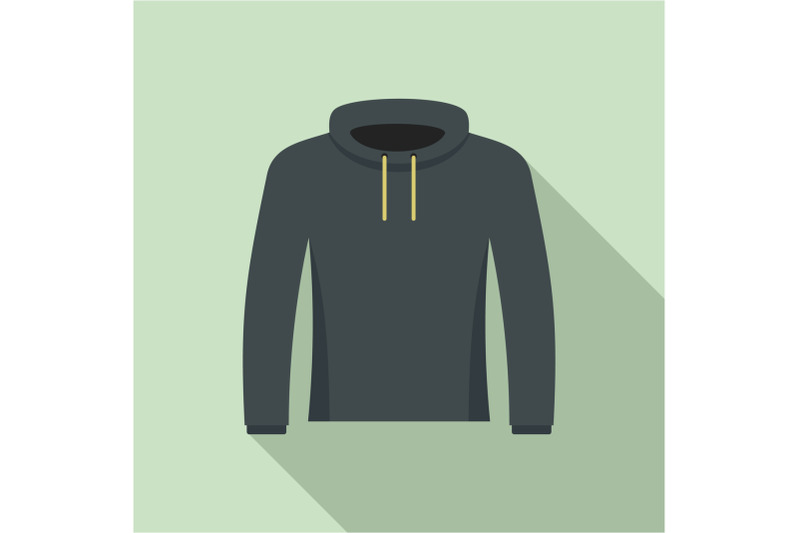 hip-hop-hoodie-icon-flat-style