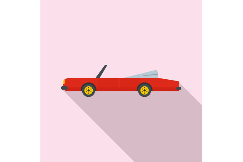 rap-american-car-icon-flat-style
