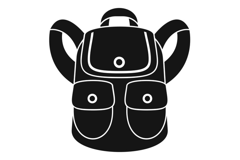forest-backpack-icon-simple-style