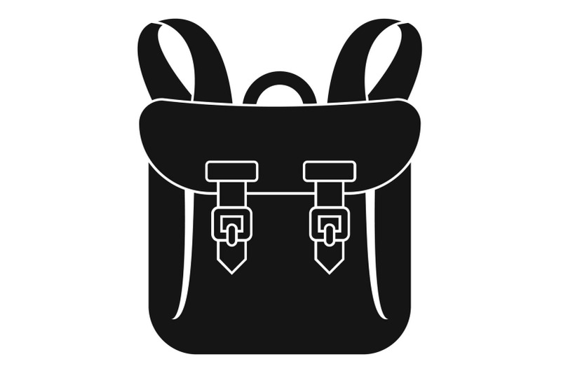 adventure-backpack-icon-simple-style