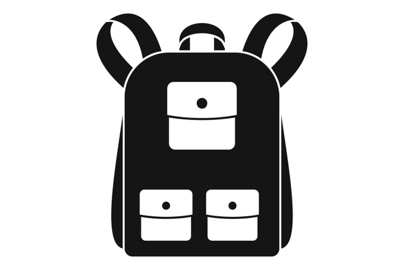 traditional-backpack-icon-simple-style