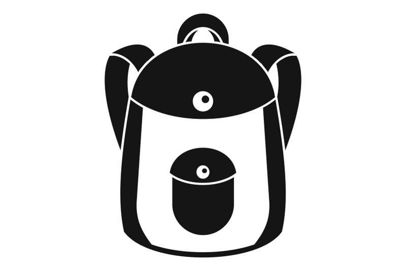school-backpack-icon-simple-style