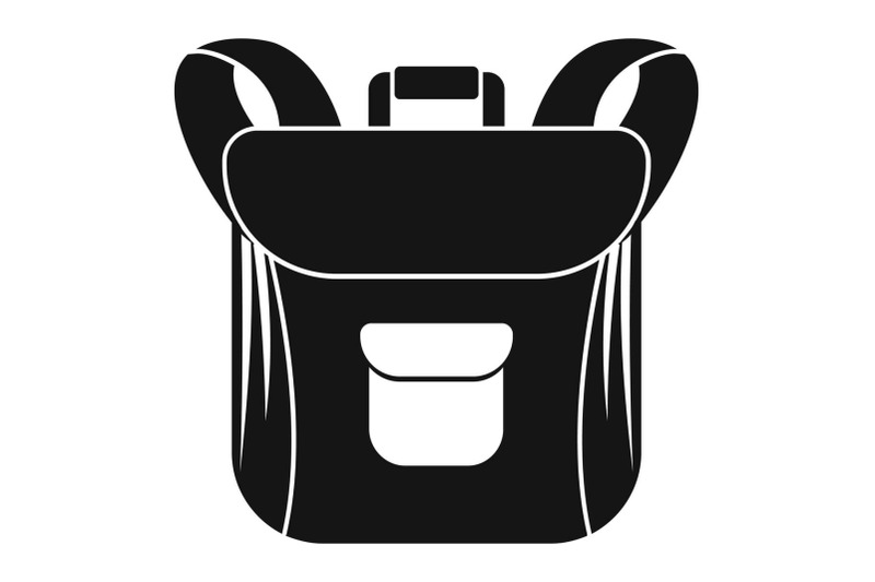 small-backpack-icon-simple-style