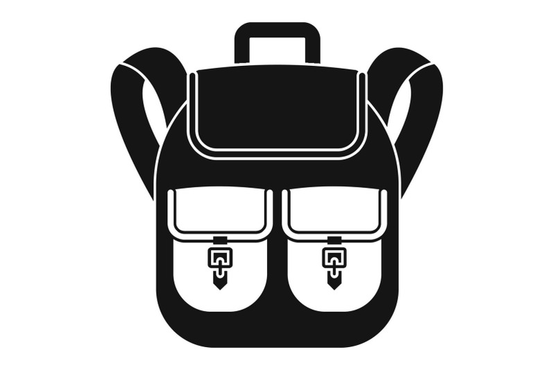 trip-backpack-icon-simple-style