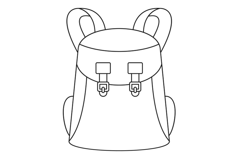 universal-backpack-icon-outline-style