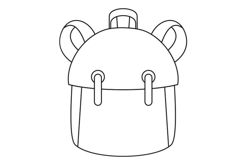 kid-backpack-icon-outline-style