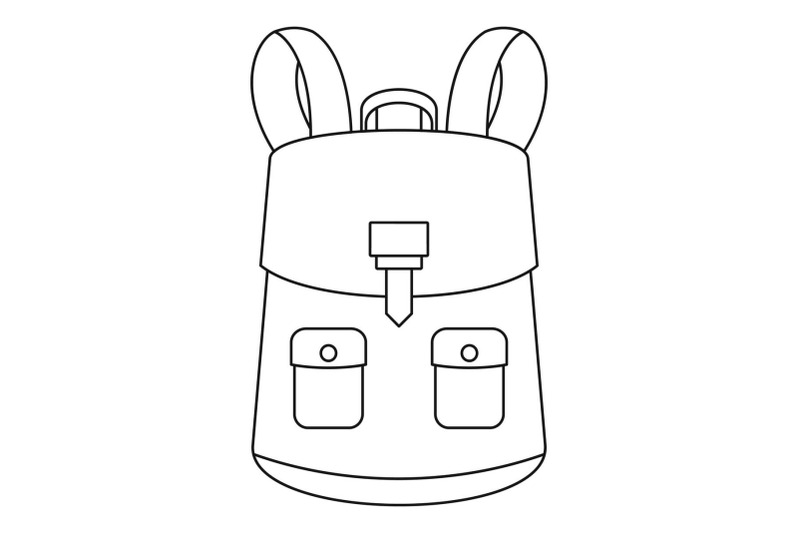 haversack-icon-outline-style