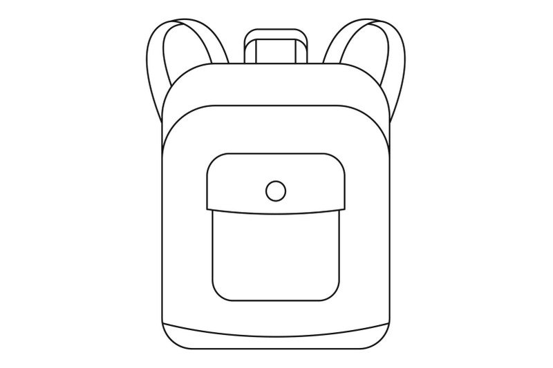 notebook-backpack-icon-outline-style