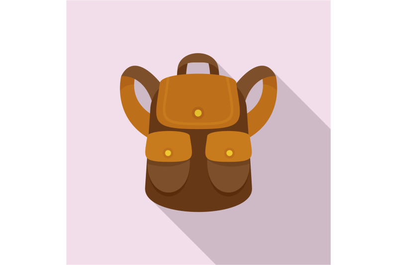 forest-backpack-icon-flat-style