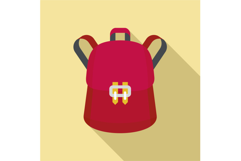 trendy-backpack-icon-flat-style