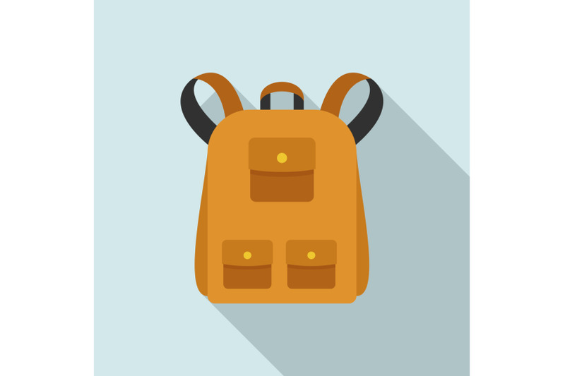 traditional-backpack-icon-flat-style