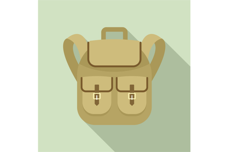 trip-backpack-icon-flat-style