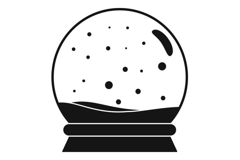 snow-glass-ball-icon-simple-style